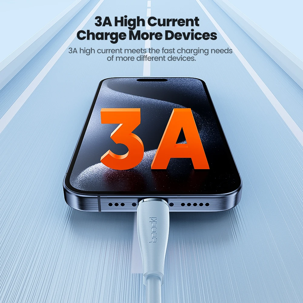 Toocki PD 60W USB C a C Cable de carga rápida para iPhone 15 16 Pro Max tipo C a tipo C Cable de datos para Xiaomi 15 Realme Vivo X200 - imagen 5