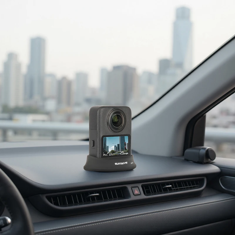 Cámara panorámica Base de silicona para coche soporte de escritorio Base vertical para accesorios de cámara DJI OSMO 360 - imagen 5