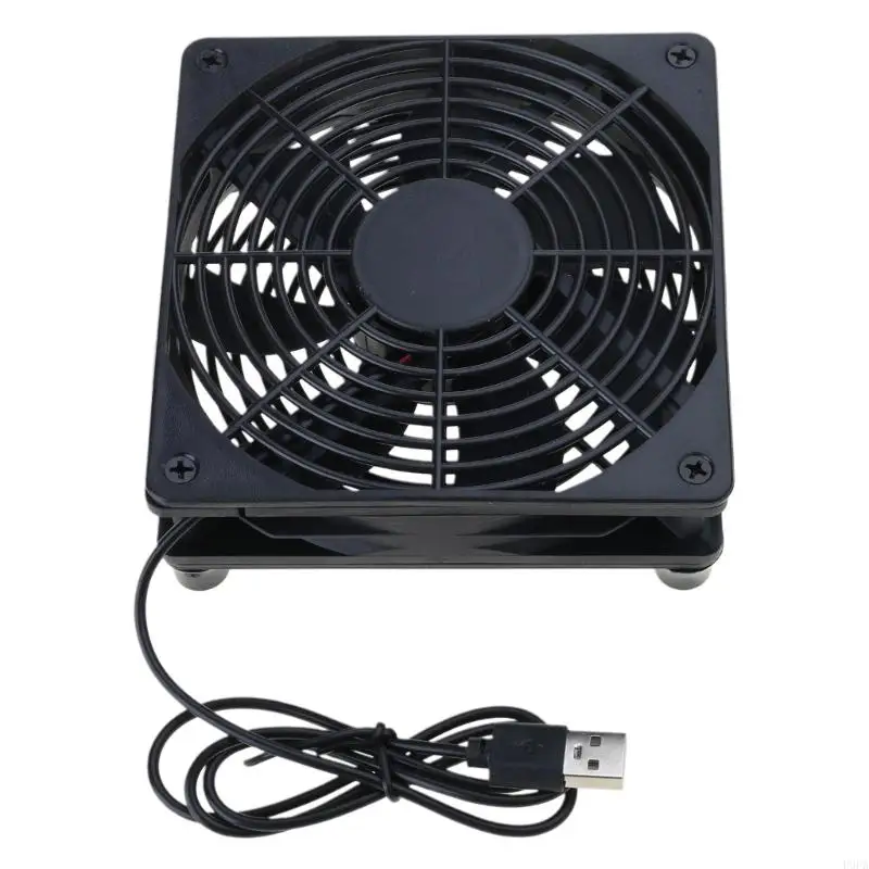 Ventilador enfriamiento USB 120 mm P9FA Compact DC5V 120 mm para caja televisión DVR del receptor del módem del - imagen 3