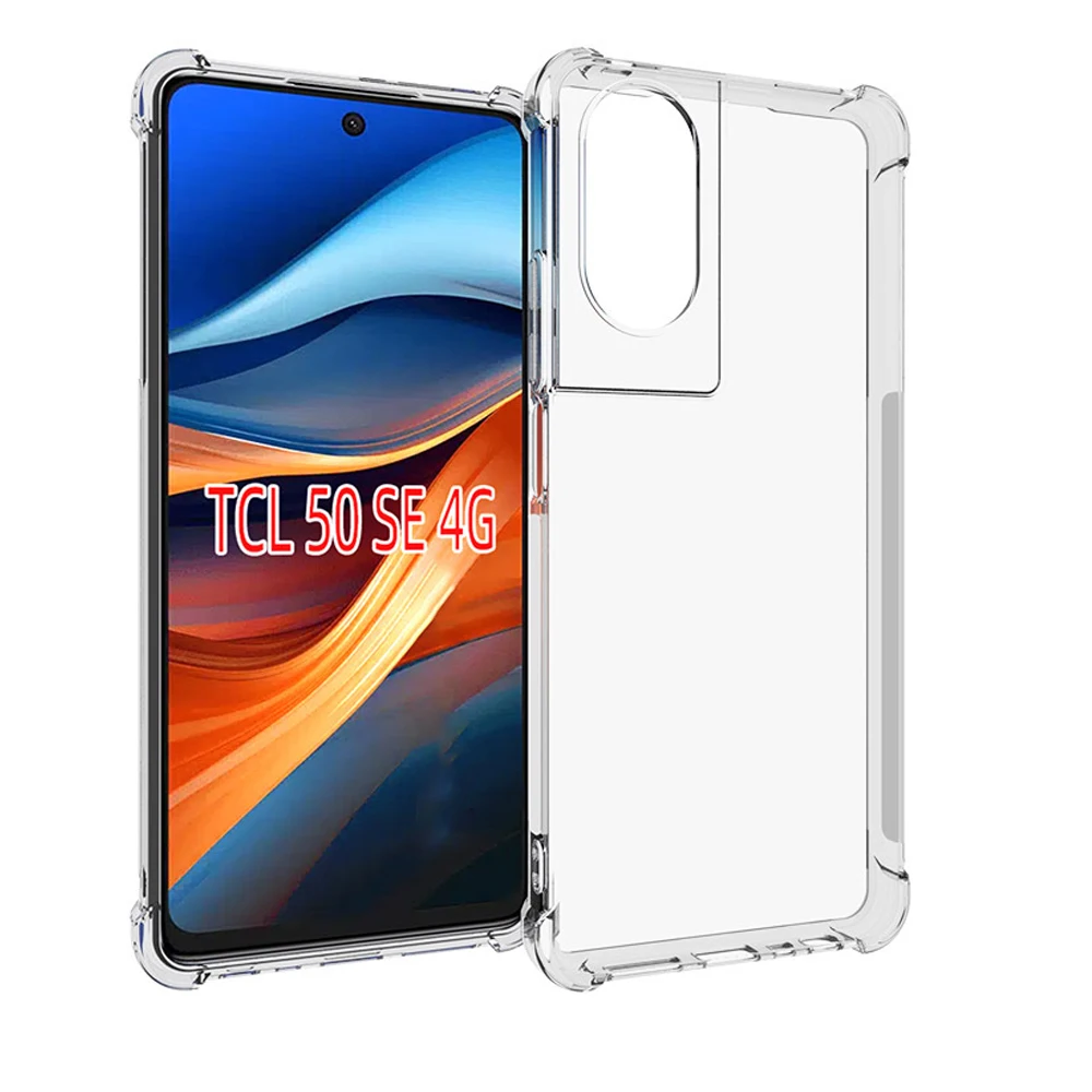 Funda de TPU suave con Esquinas reforzadas, cubierta trasera a prueba de golpes para TCL 50 SE 50SE 4G 501 505 TCL 40 NxtPaper 4G - imagen 3