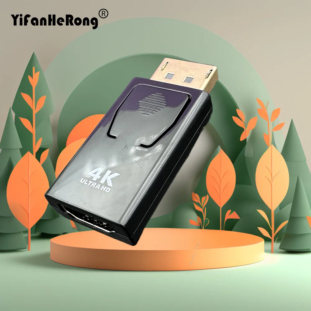 Conector de Audio y vídeo 4K DisplayPort DP macho a Cable Compatible con HDMI 1080P para adaptador de PC HDTV convertidor hembra de puerto de visualización