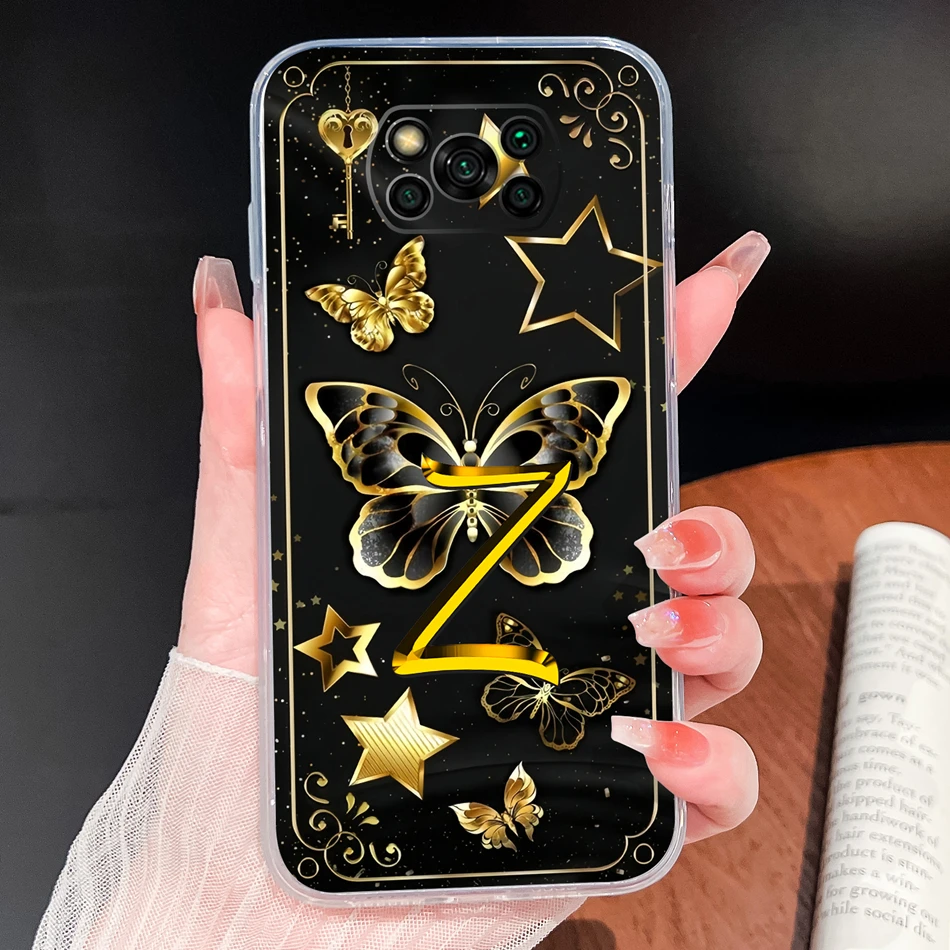 Para POCO X3 Pro GT X3 NFC funda de teléfono Rosa amor corazón letras suave TPU transparente funda de silicona para Poco X 3 parachoques ligero - imagen 5