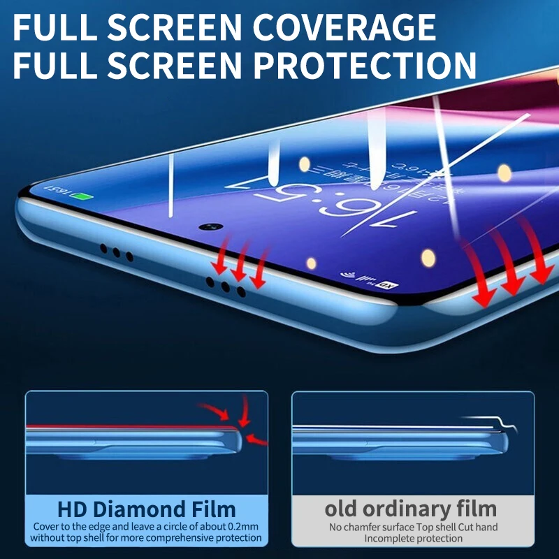 Vidrio Protector completo 80D para Xiaomi Redmi Note 9 Pro Max, Protector de pantalla templado, película de vidrio para Redmi Note 6, 7, 8, 9, 10, 11 Pro, 9S - imagen 2