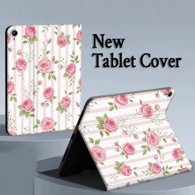 Mariposas rosas artísticas para Samsung Galaxy Tab S11 S10 S9 S8 S7 S6 A10.1 A9 A8 A7 10,1 Lite FE Plus pulgadas funda para tableta