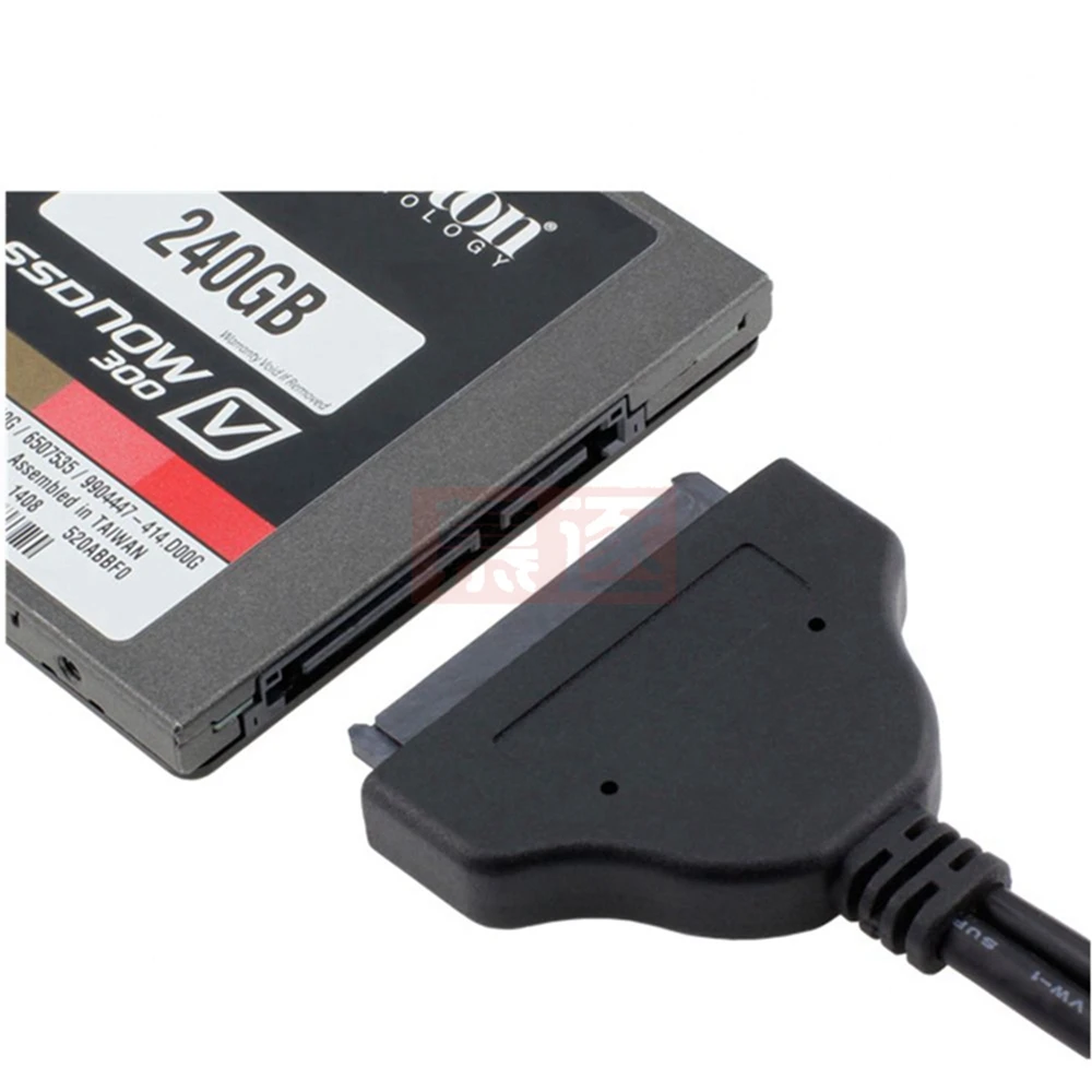 Cable adaptador SATA de 22 pines a USB 3,0 o USB2.0 para convertidor de unidad de disco duro de alimentación externa HDD de 2,5/3,5 pulgadas - imagen 3