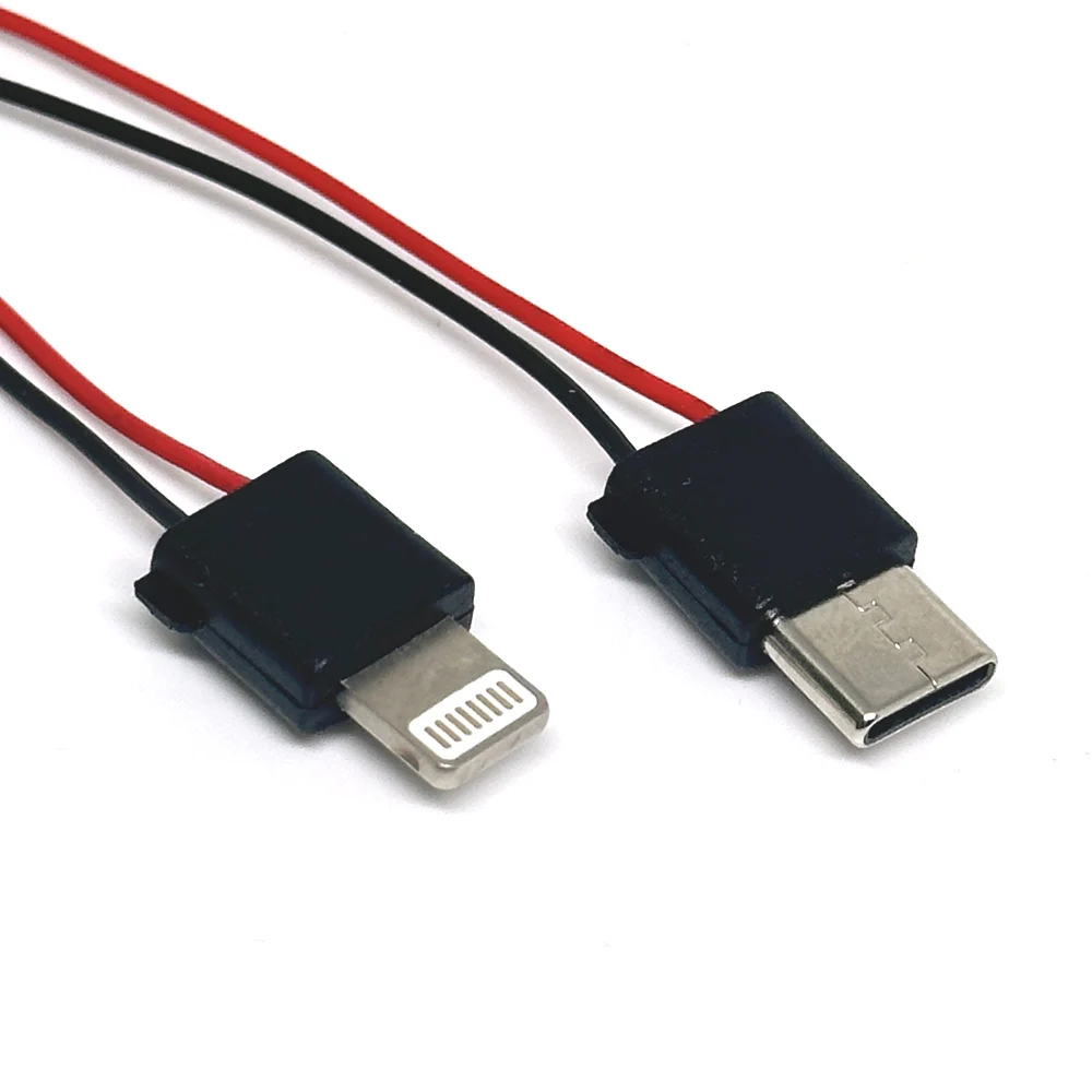 Enchufe macho USB para iphone tipo C, Conector de placa de chip, línea de carga DIY, piezas de adaptador de cable, tipo de soldadura, 2 pines, 1 pieza - imagen 3