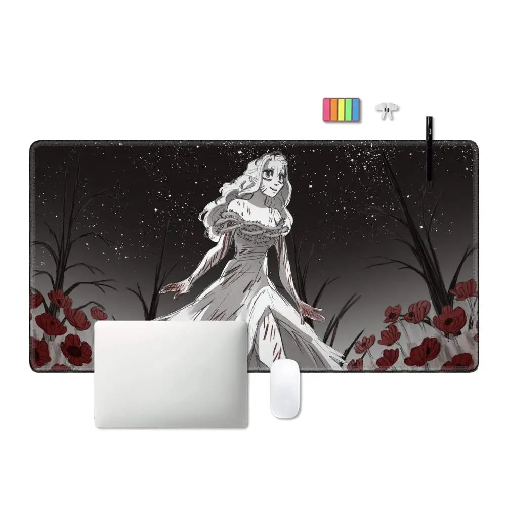 Alfombrilla de ratón antideslizante con bloqueo de borde de goma, alfombrillas de juego, Thriller adventure Game Slay the Princess, notebook, PC comput - imagen 2