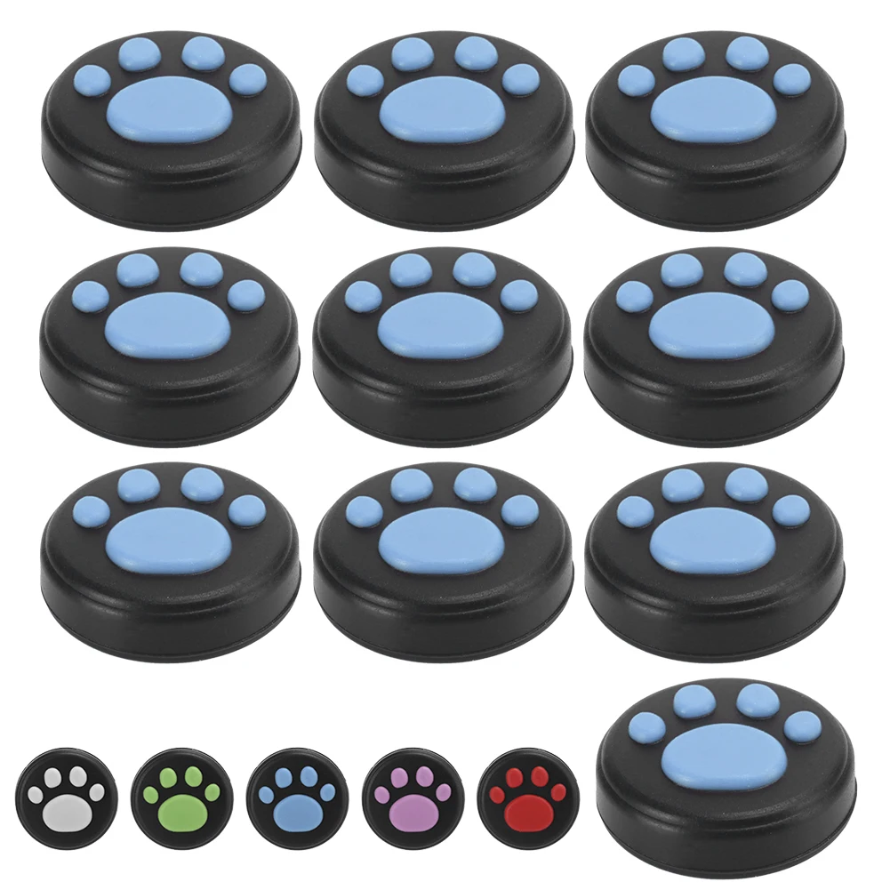 Cubierta de empuñaduras de pulgar de pata de gato, tapa de silicona basculante de Joystick Universal para Nintendo Switch/Switch Lite