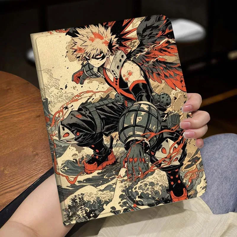 Bakugou Katsuki Anime para Huawei MediaPad MatePad Pro Air 12 X T5 T10S M6 M5 C5e SE 11 11,5 12,2 13,2 10,1 pulgadas funda para tableta - imagen 3