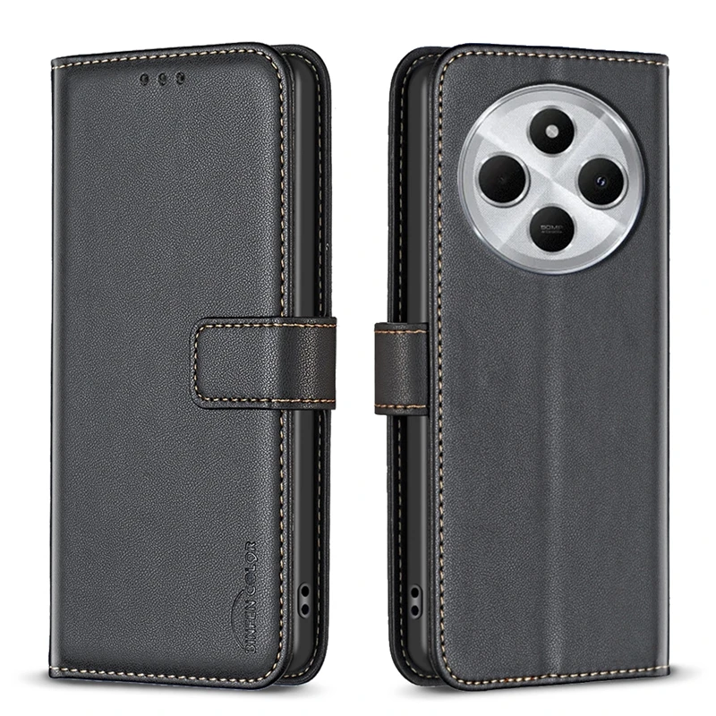 Para Xiaomi Redmi 14C 5G Funda de lujo con tapa magnética para teléfono Funda Xiaomi Redmi 14C Redmi14C 5G Funda de tarjeta de cuero Coque - imagen 4