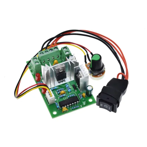 Módulo regulador de Motor CC CCM2 10V 12V 24V 36V con interruptor controlador CC PWM de avance y retroceso 120W - imagen 3