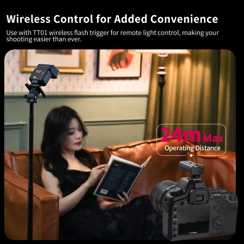 Ulanzi F32 Cámara Flash Speedlite Inalámbrico Speedlite para Sony para Canon para Nikon para Fuji para Olympus para Pentax - imagen 5