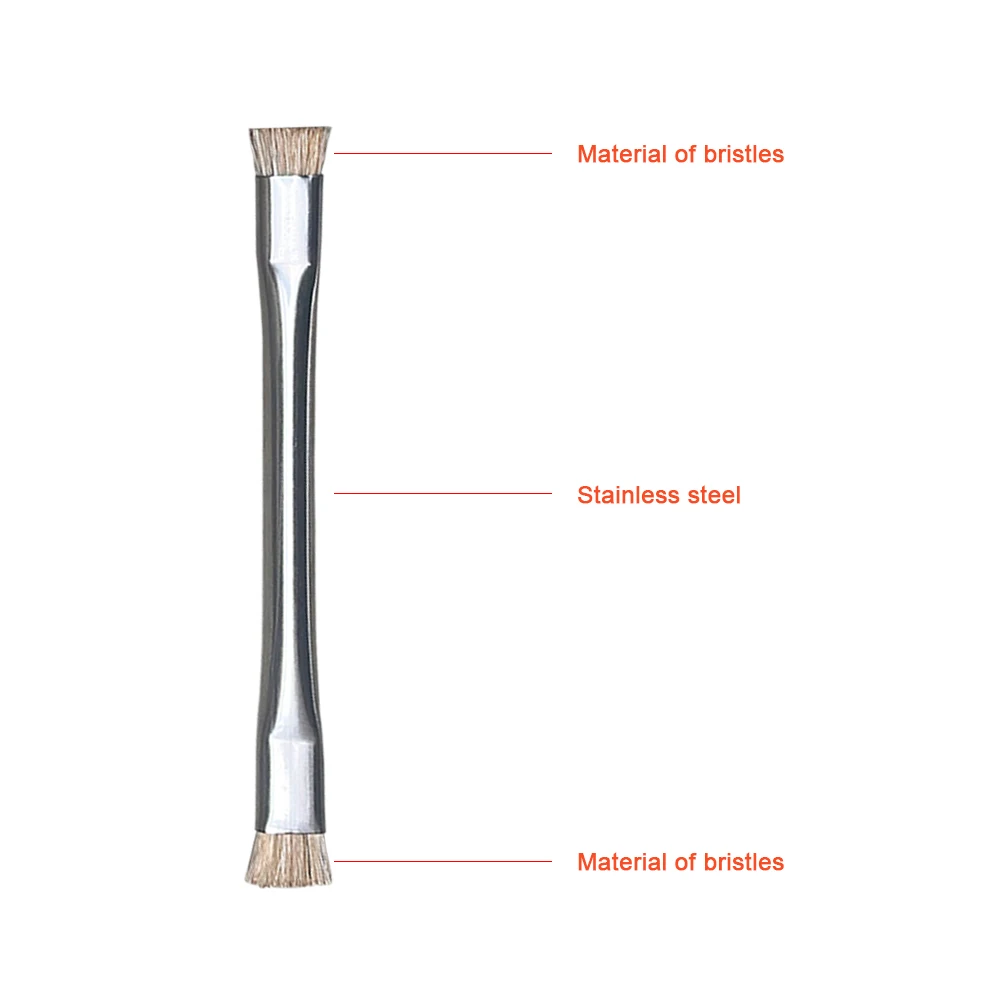 Placa base, Chip, eliminación de pegamento, almohadilla IC, limpieza PCB, CPU, limpieza de polvo, PCB, reparación BGA, cepillo de soldadura, mango de acero inoxidable, 1 ud. - imagen 2