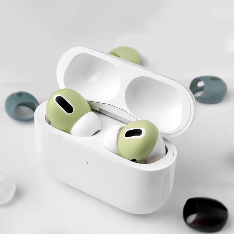 Funda de cojines para Airpods Pro, almohadillas para los oídos, almohadillas para los oídos, funda inalámbrica de silicona con Bluetooth para auriculares de Iphone Trig Rain - imagen 2