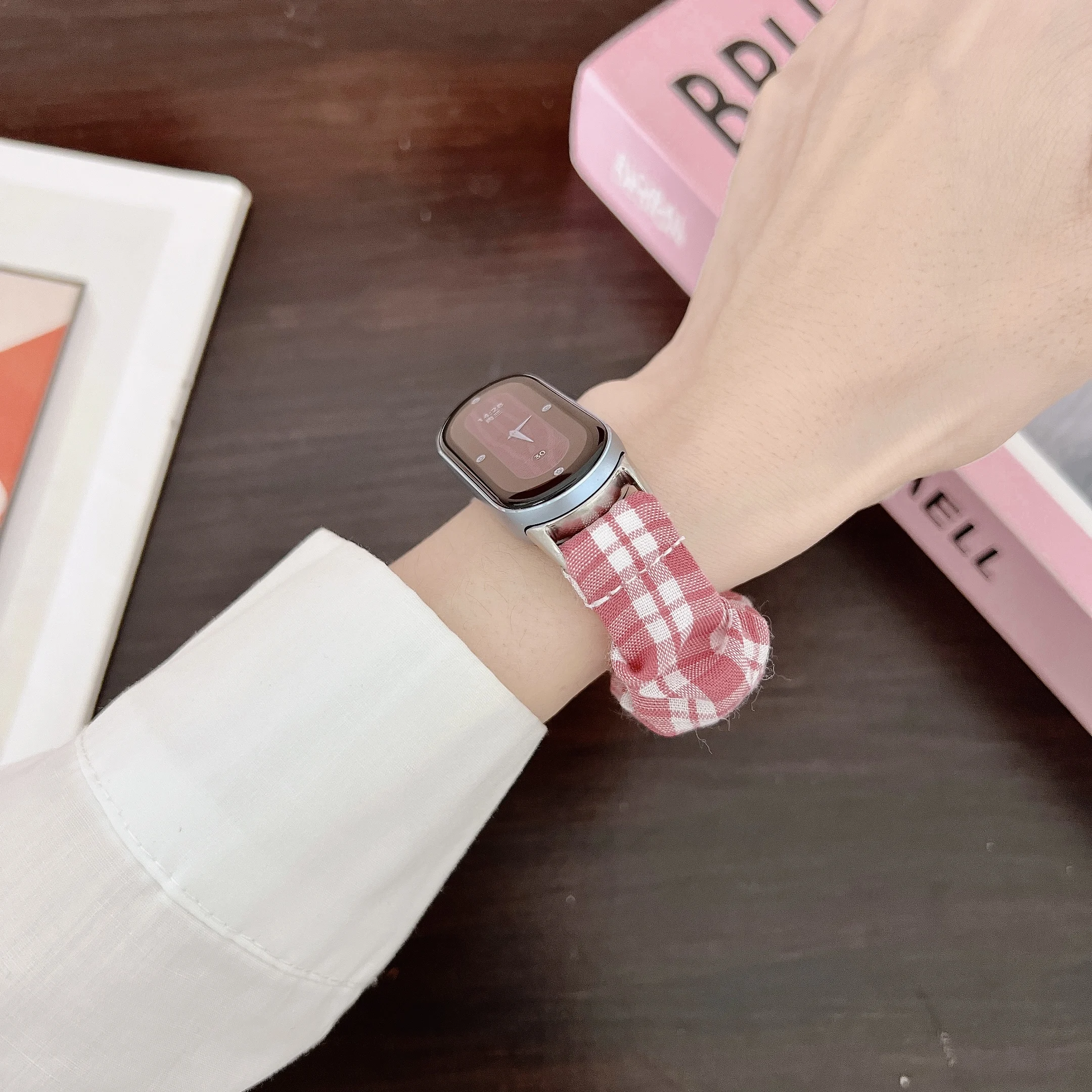 Correa de reloj para Xiaomi 8/9, tela elástica, correa transpirable de moda, accesorios para reloj inteligente - imagen 3