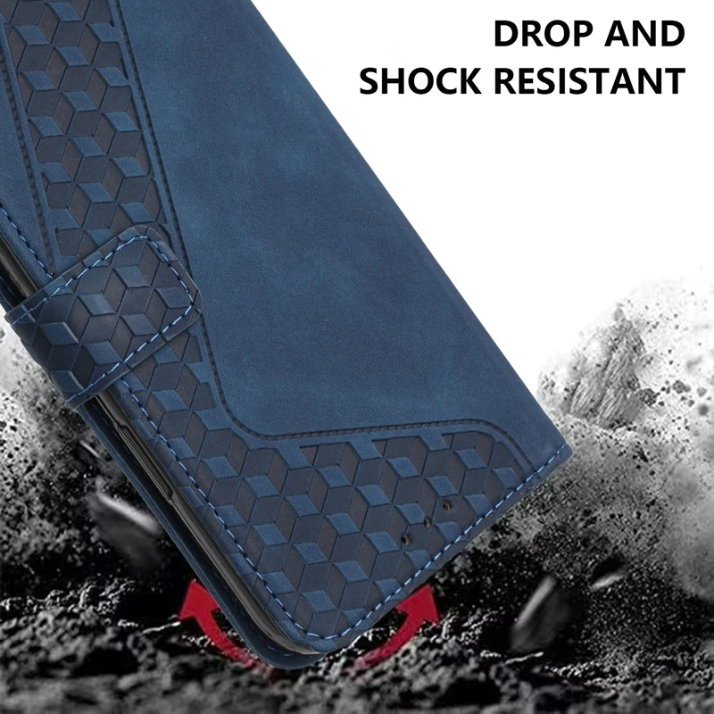 Para Samsung Galaxy Z Flip4 funda Z Flip4 SM-F721B F721N funda 3D geométrica funda tipo billetera para Samsung ZFlip 4 ZFlip4 funda de teléfono - imagen 2