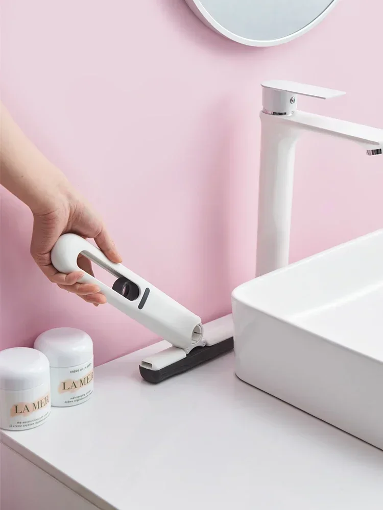 Mini fregona portátil para apretar, productos de limpieza multifunción para el hogar, esponja de vidrio para el hogar, limpiador de escritorio, herramientas de limpieza del hogar - imagen 4