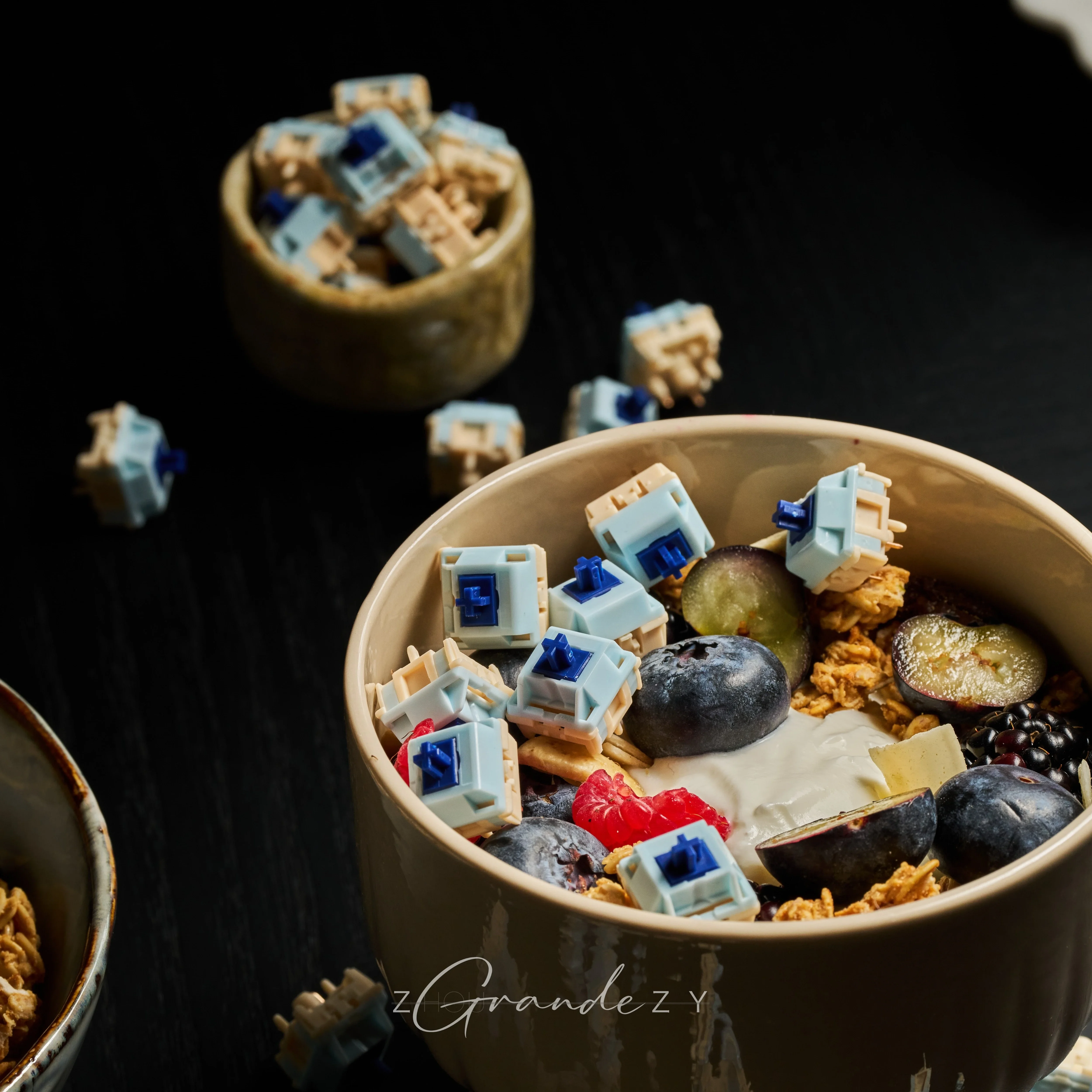 Sogurt Switch-interruptor lineal de gatillo lubricado de fábrica, 37g/42g, llave de personalización de vida × interruptor de teclado mecánico Milkyway - imagen 3