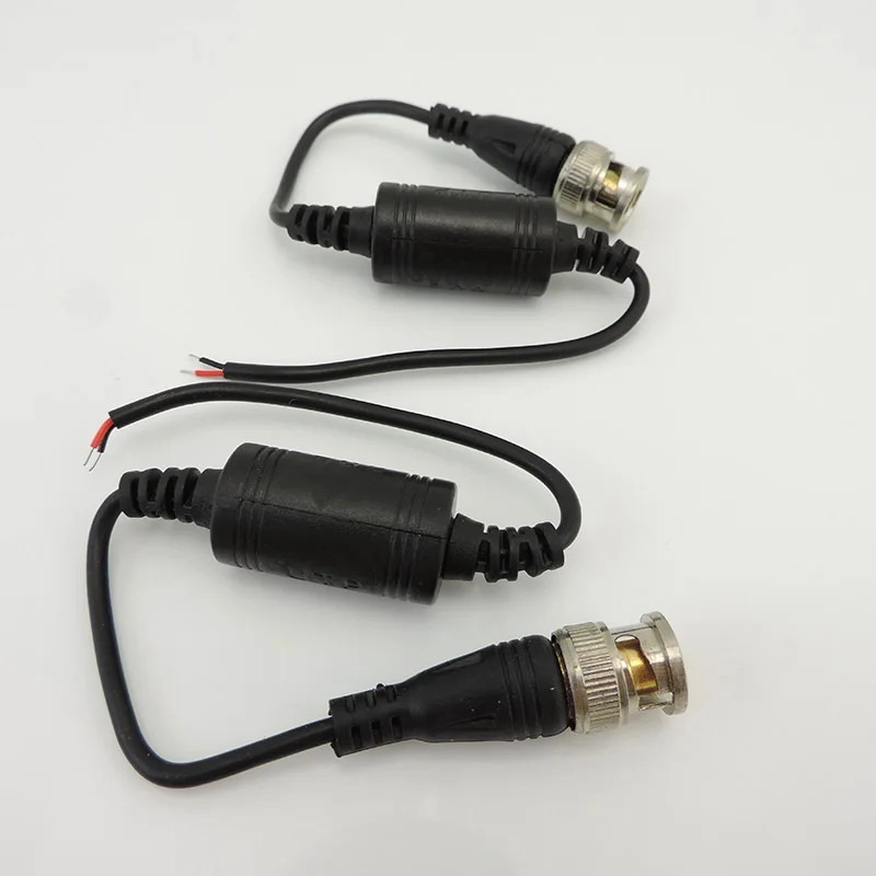 1 par AHD/CVI/TVI HD transmisor de par trenzado impermeable pasivo BNC a Cable de 2 núcleos Balun de vídeo para CCTV ABS plástico Q1 - imagen 5