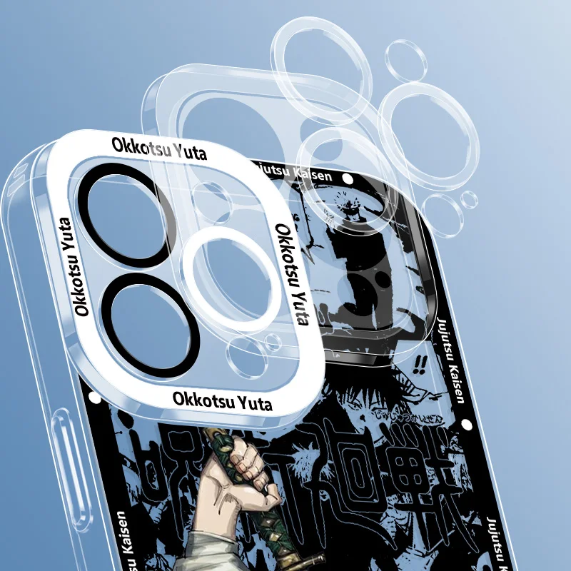 Jujutsu Kaisen Gojo Sukuna para OPPO A98 A94 A92 A78 A76 A74 A72 A58 A54 A55 A36 A15 5G Angel Eyes funda transparente para teléfono - imagen 5
