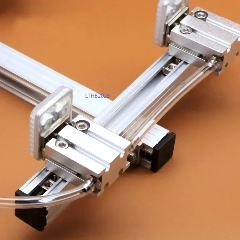 Juego de cilindro de pinza manipuladora, accesorio neumático con Base de aluminio, Kits de soporte de accesorio de válvula solenoide de cilindro de abrazadera 1815 - imagen 4