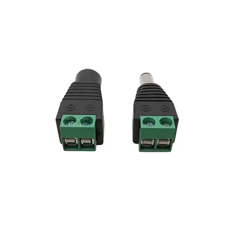 5 pares 5,5x2,1mm 5,5x2,5mm DC macho hembra conector de clavija de alimentación adaptador de enchufe para tira LED cámara CCTV - imagen 4