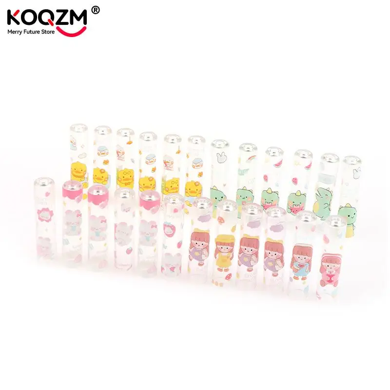 Cubierta protectora de lápiz de dibujos animados para estudiantes, tapa extensora de lápiz, suministros de papelería para la escuela y la Oficina, 6 unidades por juego - imagen 3