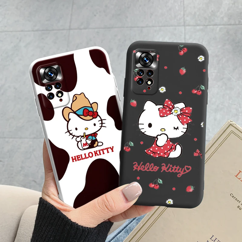 Funda de silicona suave para teléfono Redmi Note 11 11S 4G Note11 Pro 11 Pro Plus 5G Kuromi Melody, carcasa trasera con dibujos animados Sanrio - imagen 2