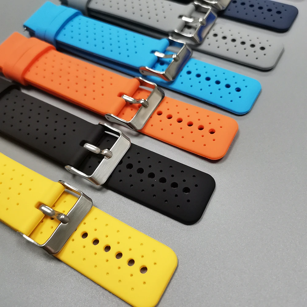 Correa de silicona transpirable de 20 a 22mm para pulsera Suunto Race 2 para SUUNTO 9 PEAK PRO/5 PEAK/RACE RUN/OCEAN/VERTICAL/3 bandas deportivas - imagen 3