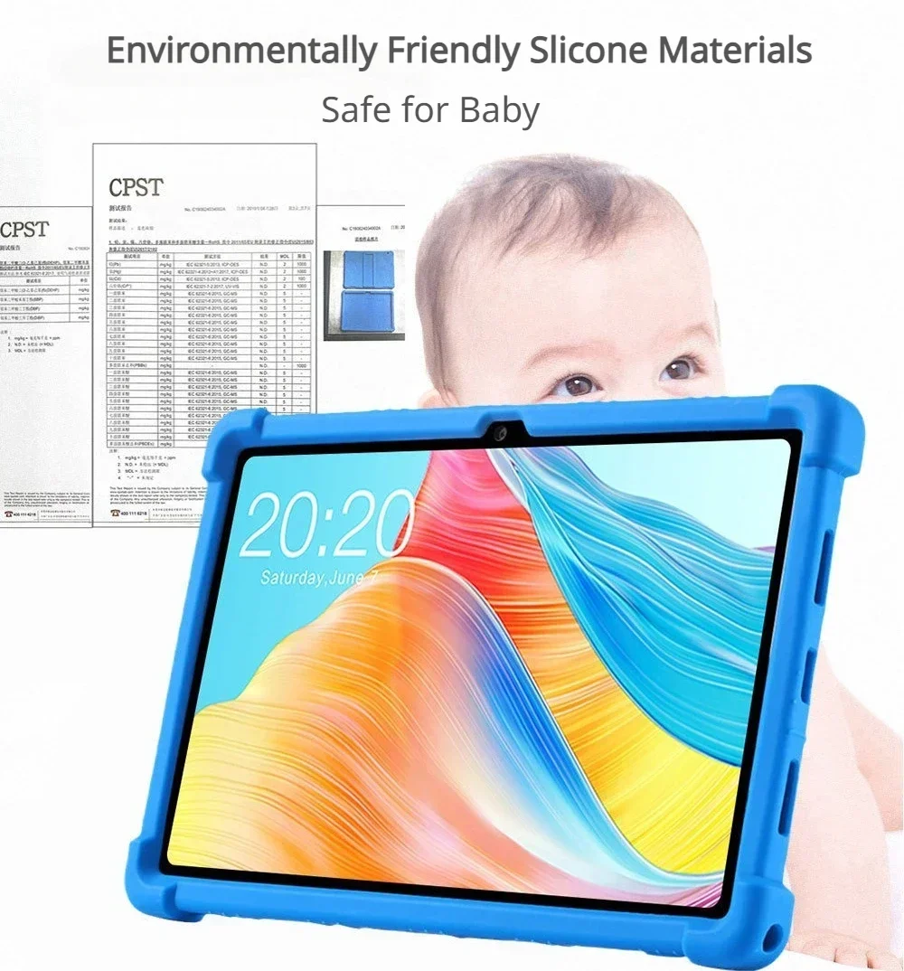 Fundas blandas para tableta Teclast M50 Pro, carcasa protectora con soporte de silicona a prueba de golpes para Teclast M50 M50S M50HD de 101 pulgadas - imagen 4