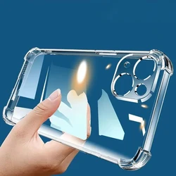Funda iPhone silicona antigolpes transparente carcasa trasera