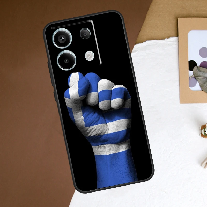 Funda de teléfono con bandera griega para Redmi Note 12, 13 Pro Plus, 9, 10, 11 Pro, 9S, 10S, 11S, 12S, Redmi 10C, 12C, 13C - imagen 2
