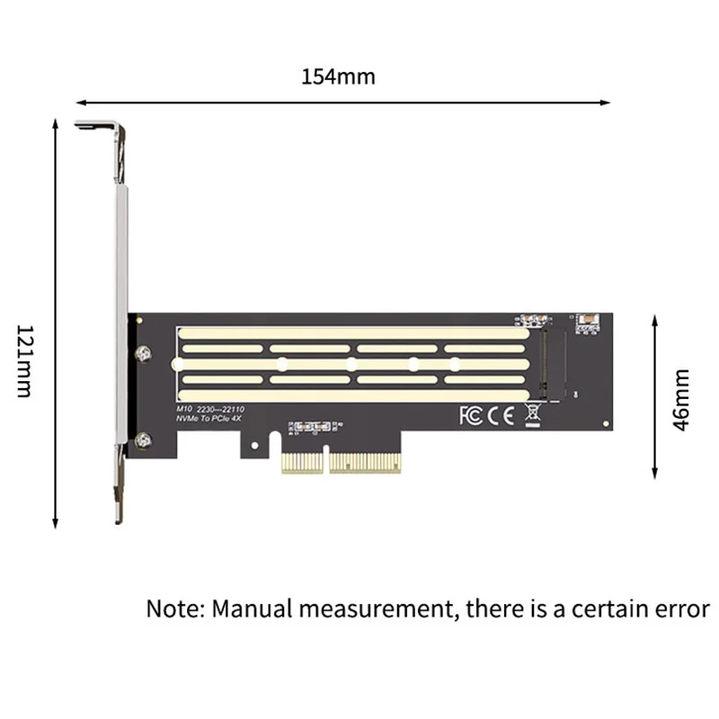 TEUCER-tarjeta adaptadora M.2 NVMe SSD a PCIe 4,0, expansión PCIe X4/X8/X16 para transferencia de datos de alta velocidad - imagen 4