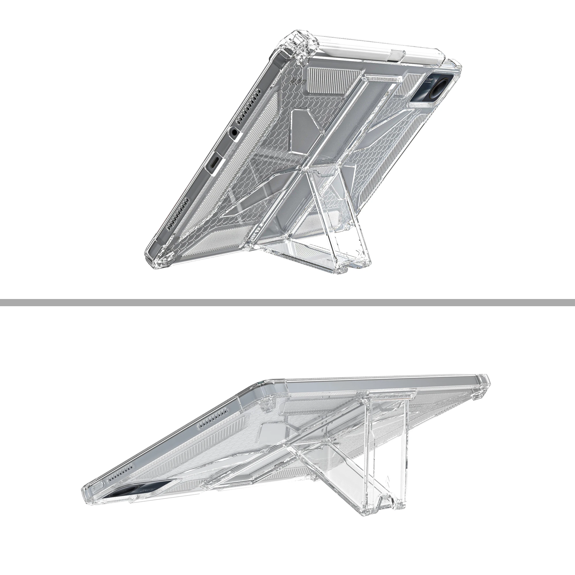 Para Redmi Pad SE 11 "2023 Funda con soporte transparente suave silicona TPU protección a prueba de golpes Capa Fundas Shell con ranura para bolígrafo - imagen 3