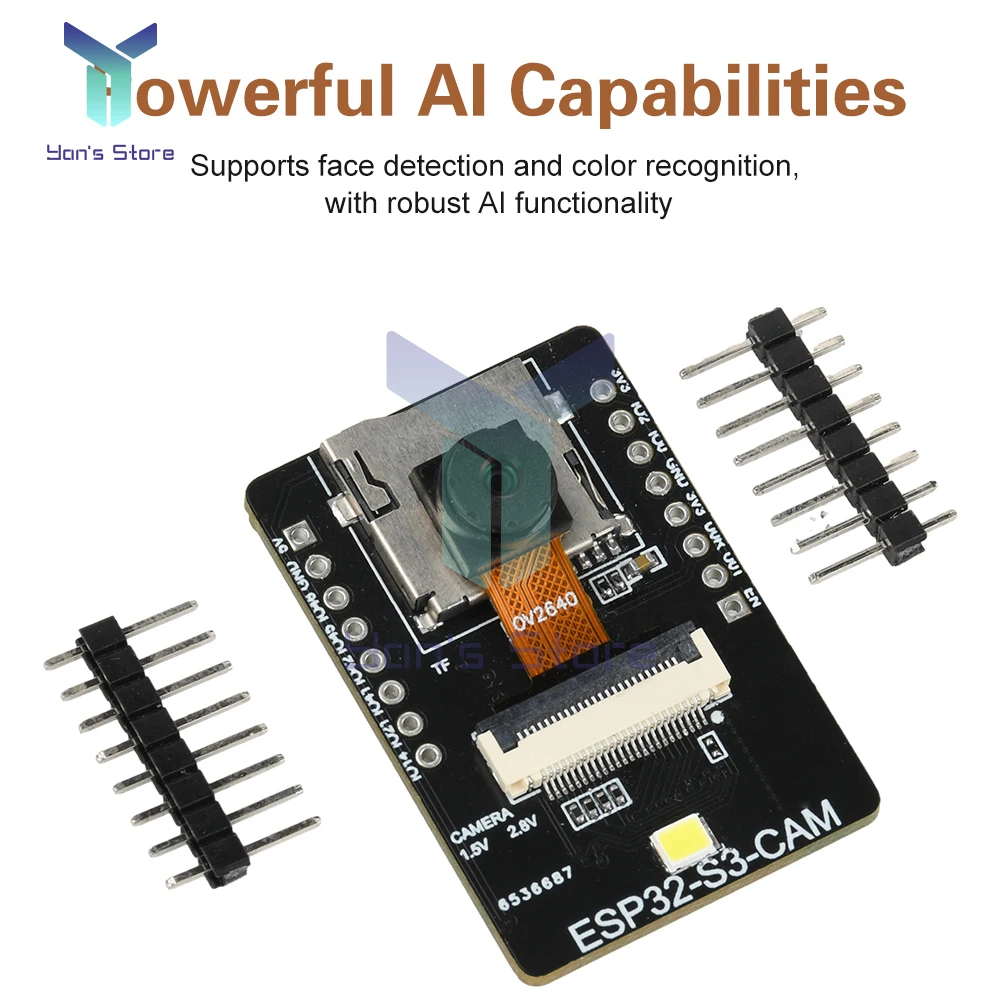 ESP32-S3-CAM Módulo de visión AI Placa de desarrollo WiFi BT con detección facial y reconocimiento de color - imagen 5
