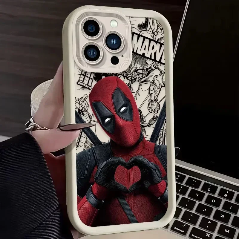 Funda de silicona suave Marvel Deadpool para iPhone 17 16 15 14 13 12 11 Pro Max XS X XR 8 7 Plus SE 2020 cubierta protectora a prueba de golpes - imagen 5