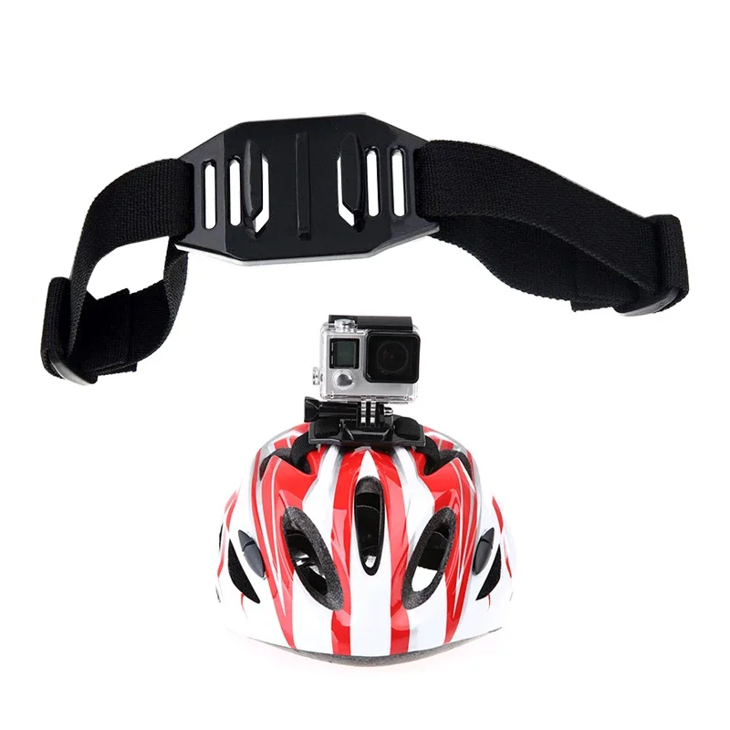Correa de casco ajustable con ventilación para Cámara de Acción, soporte de montaje para GoPro Hero 12, 11, 10, 9, 8, 7, 6, 5, 4, Xiaomi Sjcam Eken DJI