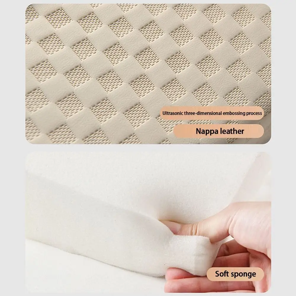 Cojín para reposabrazos de consola central portátil, multifuncional, con portavasos, caja de pañuelos, reposabrazos de coche, almohada de cuero PU - imagen 3