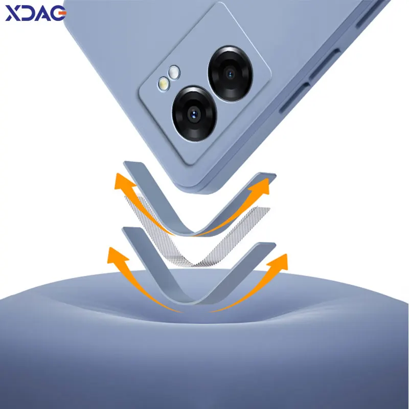 Funda cuadrada de silicona líquida para OPPO A56s A57 A77 K10 Realme V23 V23i Q5i Narzo 50 OnePlus Nord N300 5G, carcasa suave para teléfono - imagen 4