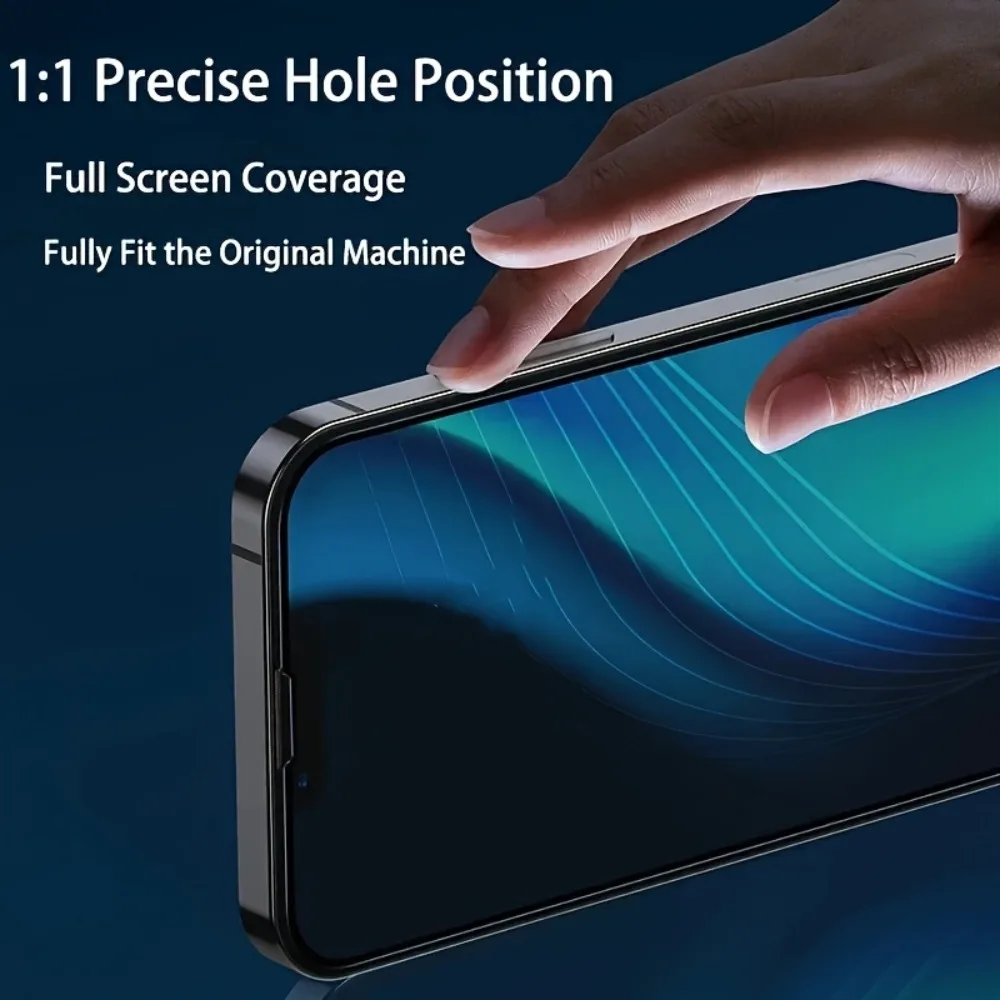 4Pcs Full Cover Tempered Glass for iPhone 17 16 15 14 Pro Max 16e Air 15 14 Plus 13 12 11 Pro XR XS High Clear Screen Protector - imagen 2