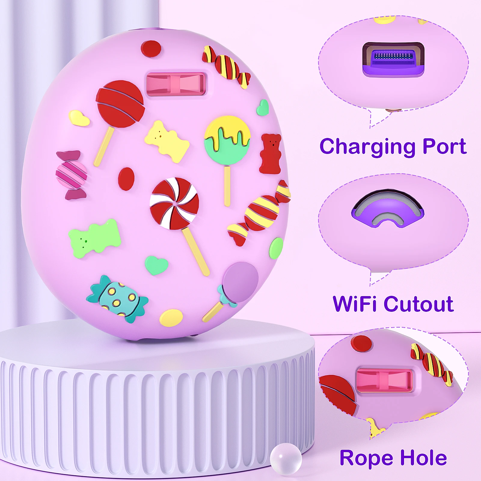 Funda de silicona para Tamagotchi Uni, funda protectora antiarañazos para máquina Virtual de mascotas, accesorios de juego - imagen 3