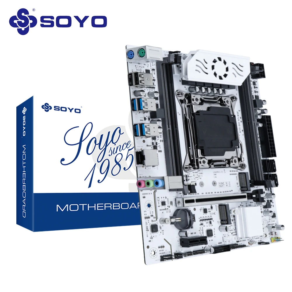 Placa base para juegos SOYO World Premiere X99 Chip C612 compatible con LGA2011-3 de doble canal DDR4 NVME PCIE3.0 SATA3.0 para Host de escritorio - imagen 2