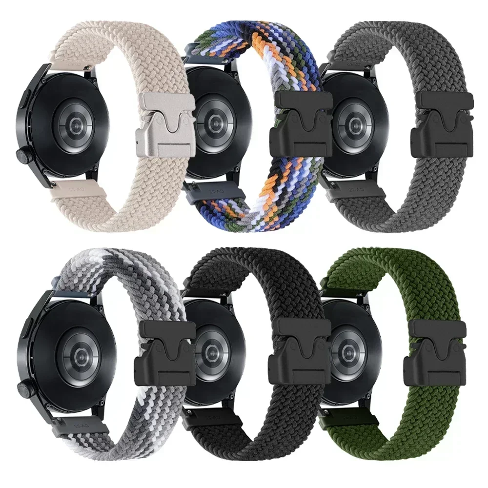Correa de nailon trenzado para Huami AMAZFIT GTR 4 3 Pro GTR 2 2e 47mm GTS 4 3 banda para Huami Amazfit BIP 5 pulsera suave de 20mm 22mm - imagen 2