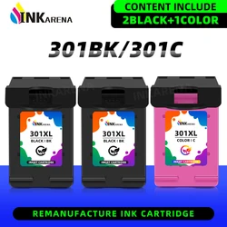 Inkarena Cartucho de Tinta Compatible HP 301XL Remanufacturado