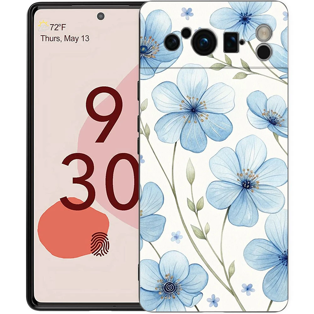 Para Google Pixel 10 Pro funda de teléfono Pixel 9 Pro XL TPU funda Pixel 8 Pro 9A 8A 7A 7 6A 6 Pro funda suave flor elegante - imagen 3