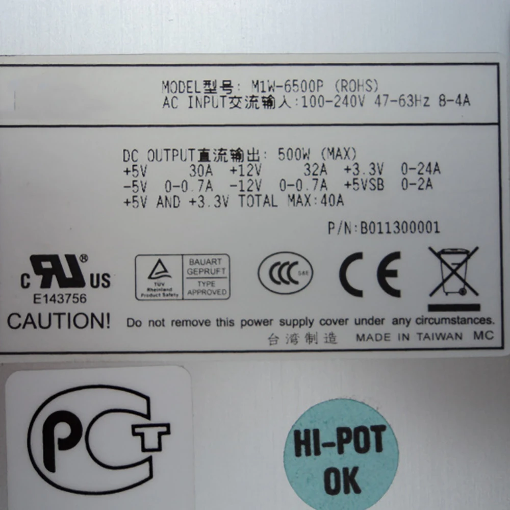 MIW-6500P para fuente de alimentación del servidor Zippy B 011300001   500W Totalmente probado - imagen 4