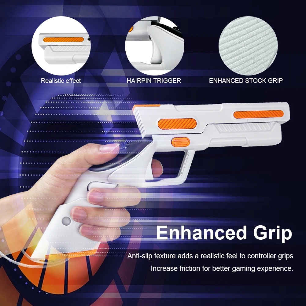 Controlador de cubierta protectora para Meta Quest 3, soporte de Mango antideslizante, agarre de pistola a prueba de sudor, accesorios de VR - imagen 4