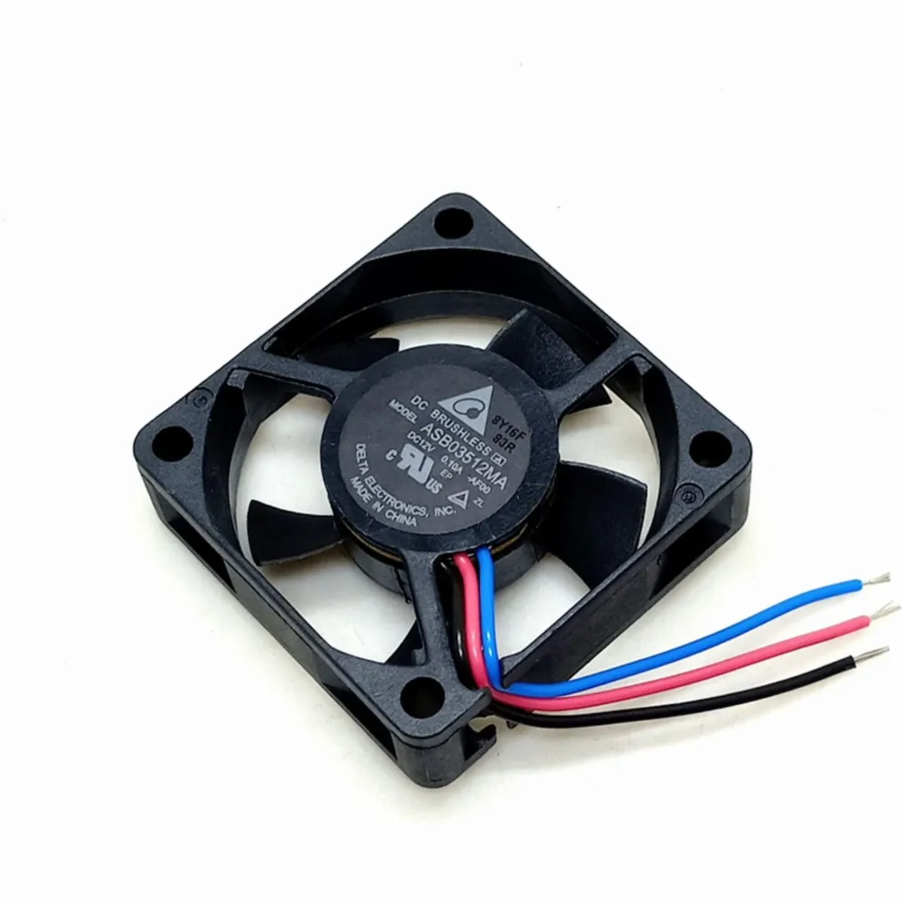 1 Uds ventilador para Delta ASB03512MA 12V 35mm ventilador de refrigeración para PC Industrial, decodificador, Mini ITX, Control de velocidad de 3 cables - imagen 5
