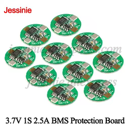 Placa de protección de batería, módulo PCB con protección contra sobrecarga y sobredescarga, 3,7 V, 1S, 2.5A, 18650, li-ion, BMS, PCM, 10 piezas/1 unidad