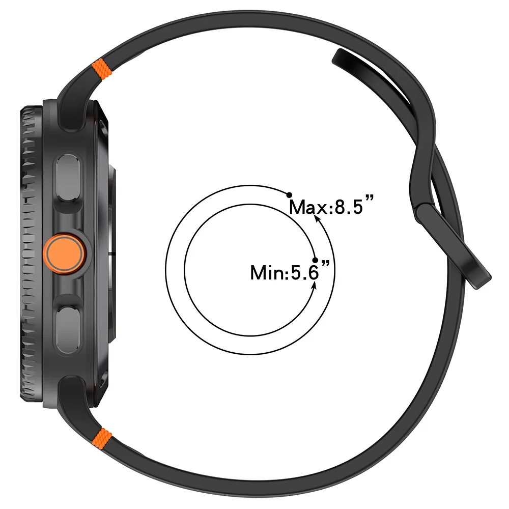 Para Samsung Watch 8 40mm 44mm correas Original de silicona suave para Galaxy Watch8 reemplazo de correa de reloj clásico sin Gap Correas - imagen 4